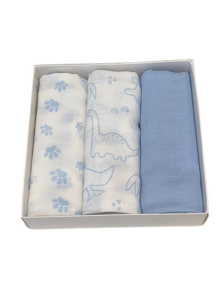 BABY GAUZE SQUARES MUSSOLINES SET OF 3 LPs IX4004 Ellepi